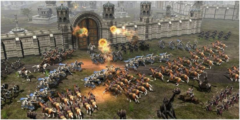 battle for middle earth 2 - storming castle walls