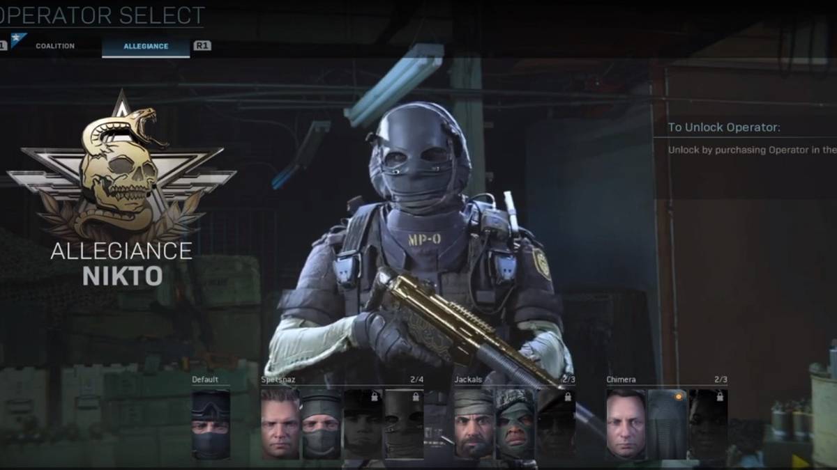 call of duty modern warfare nikto store unavailable right now