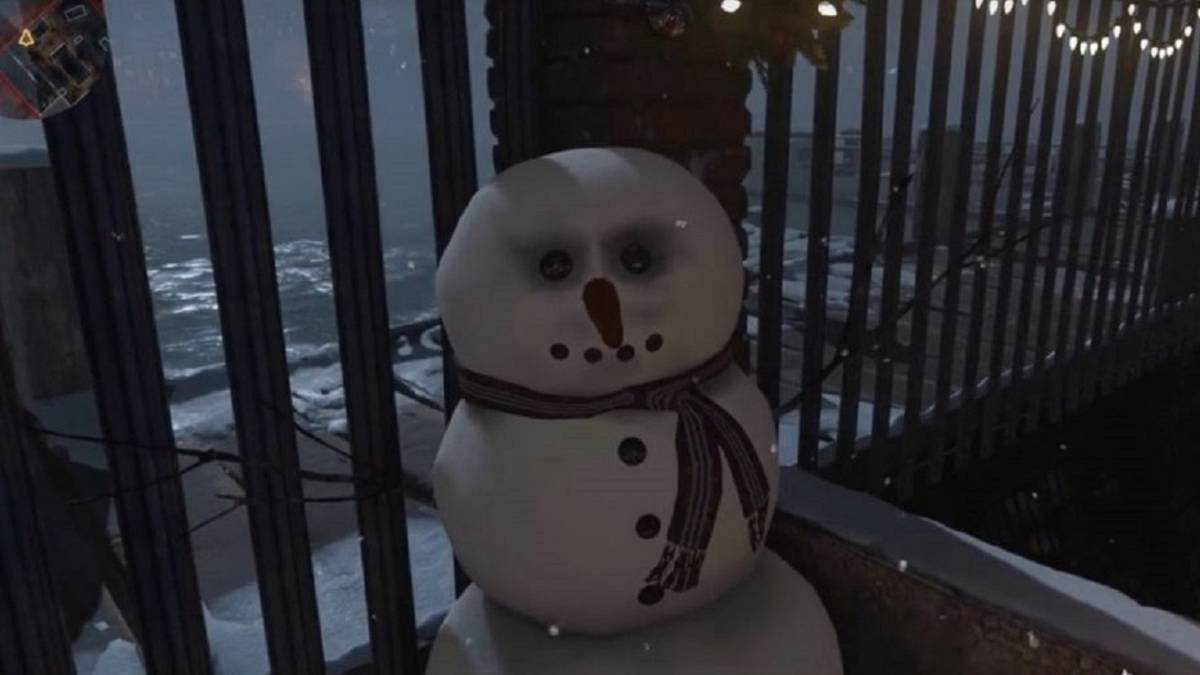 call of duty modern warfare winter docks snowman easter egg