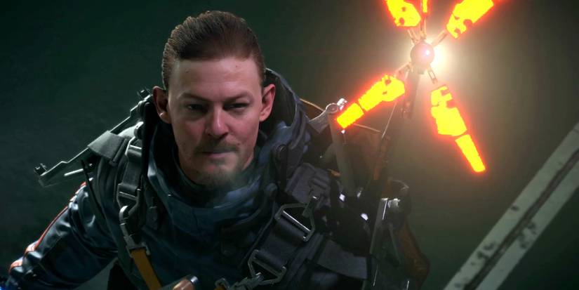 death stranding sam with odradek scanner