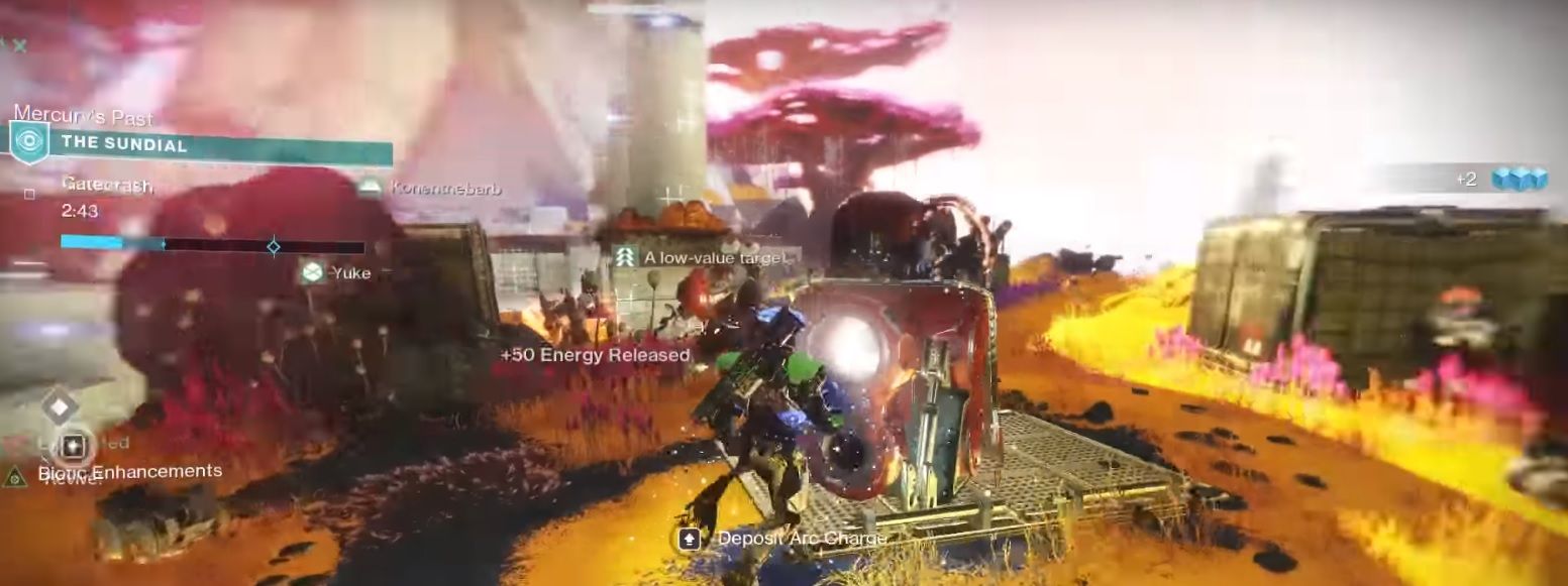 destiny 2 bringing an arc charge to the objective marker