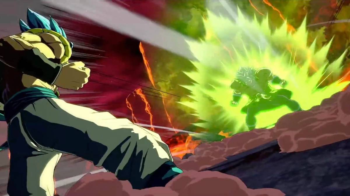 dbfz gogeta and broly dramatic finish