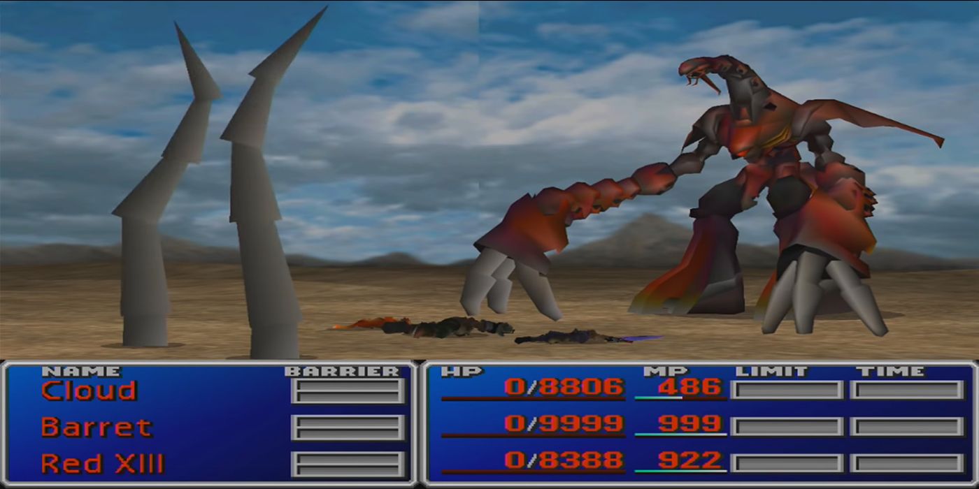 final fantasy 7's ruby weapon fight