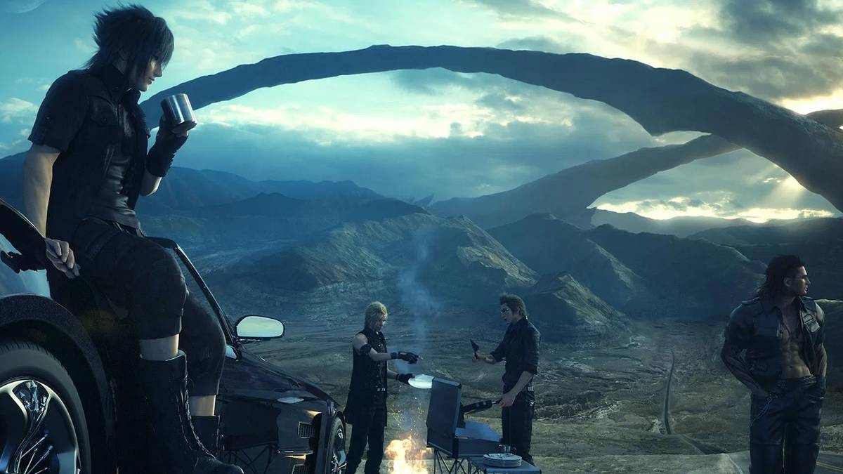 noct sitting on regalia