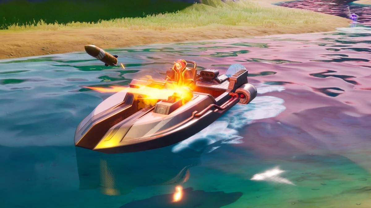 fortnite motorboat with missile season 2