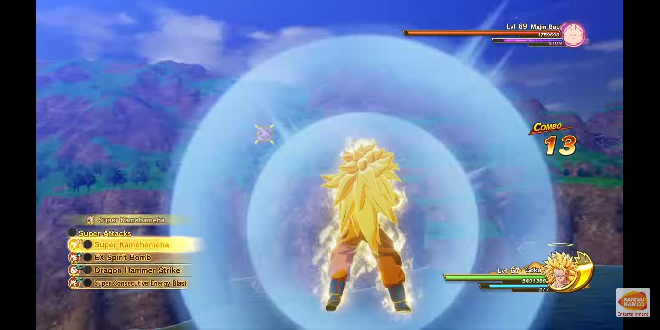 Goku super Saiyan 3 vs Buu Kamehameha dragon Ball Z Kakarot
