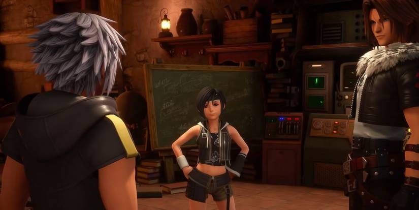 riku talking to leon and yuffie