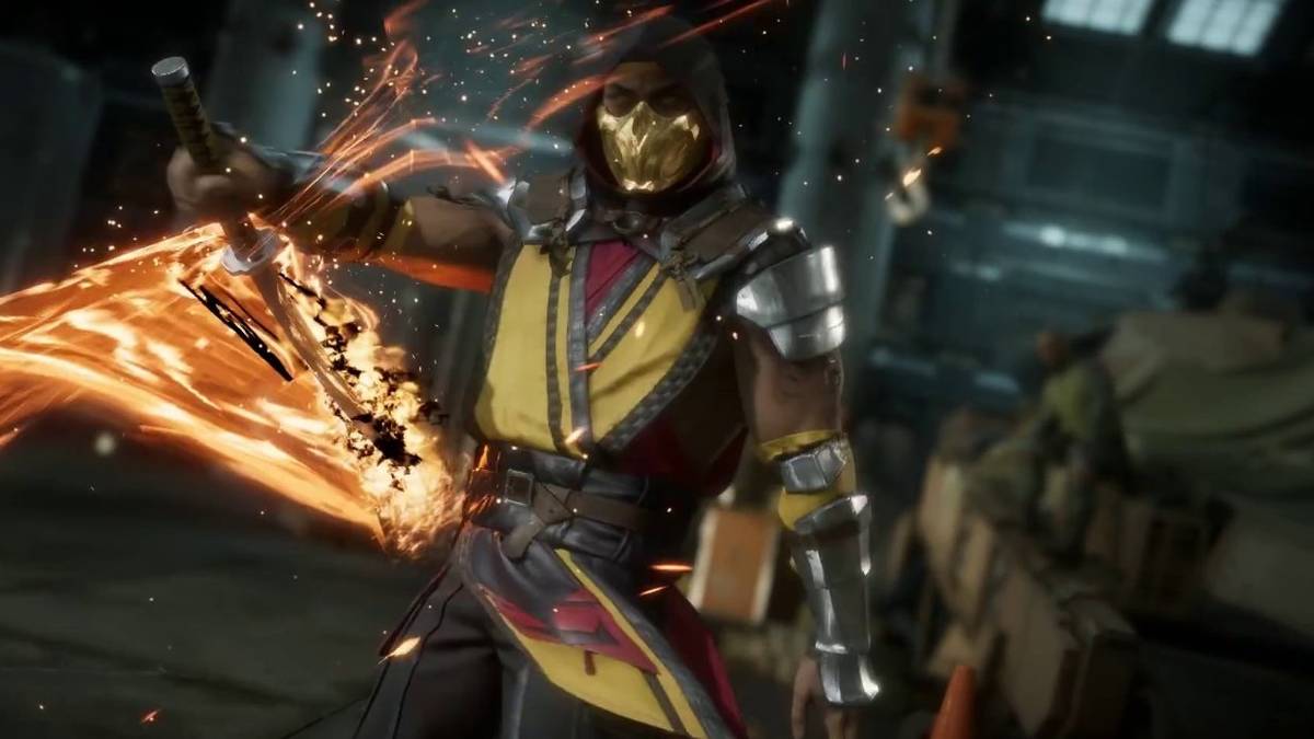 mortal kombat 11 scorpion fire sword