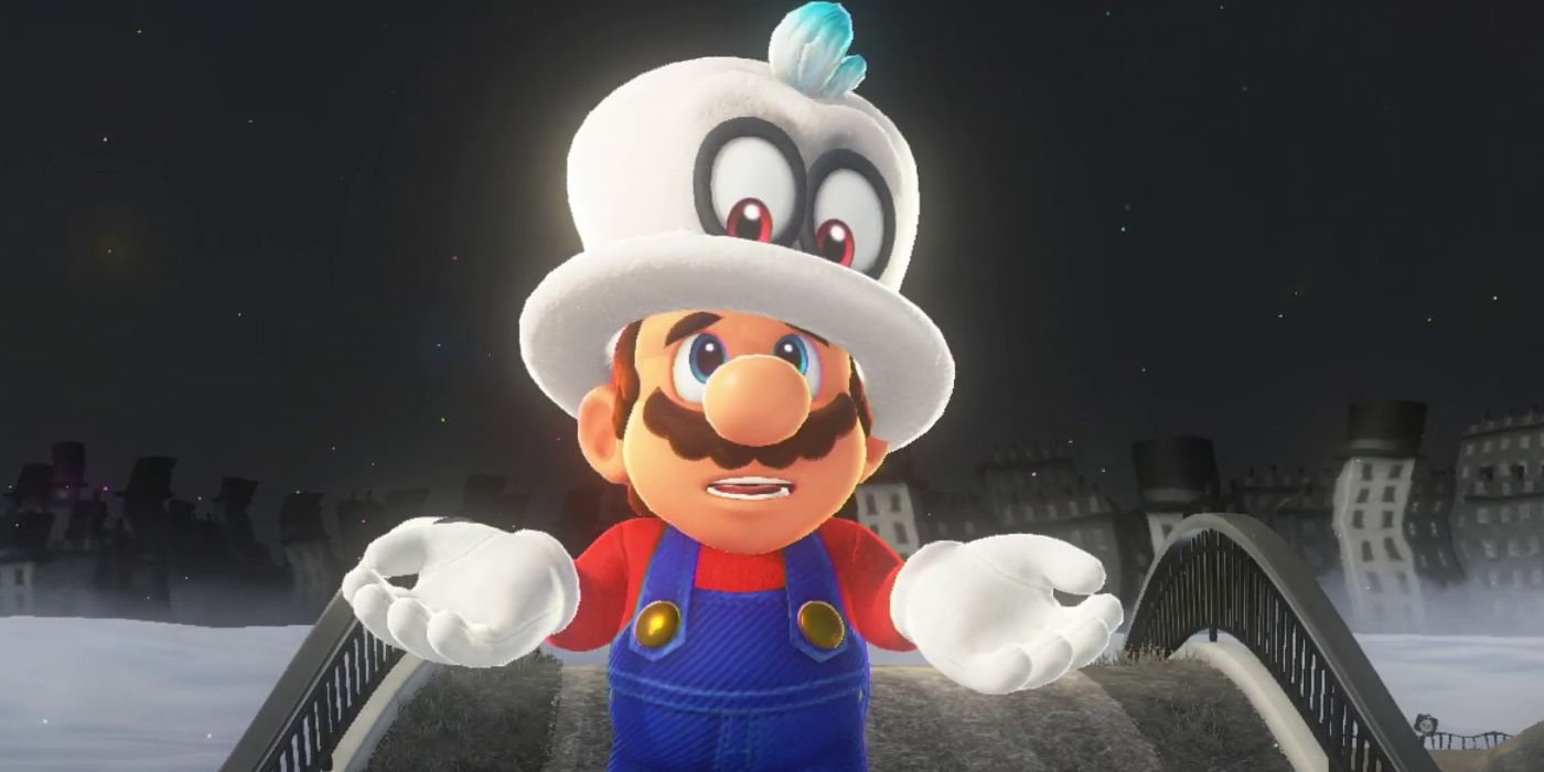 This Super Mario Odyssey speedrun hides the game between a dozen