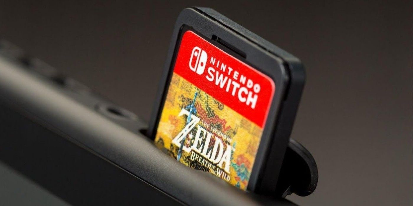 nintendo switch cartridge in console