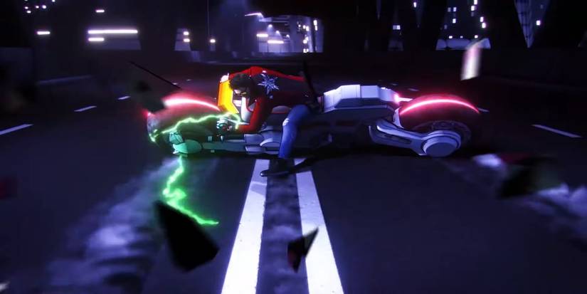 no more heroes 3 travis drifting on motorcycle