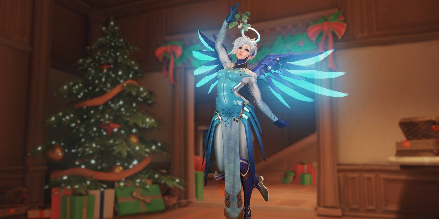 overwatch snow angel mercy ghost christmas past