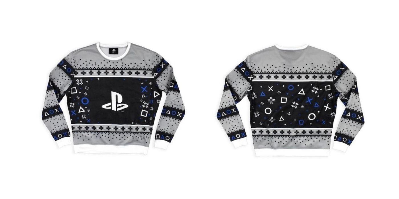playstation themed holiday sweater