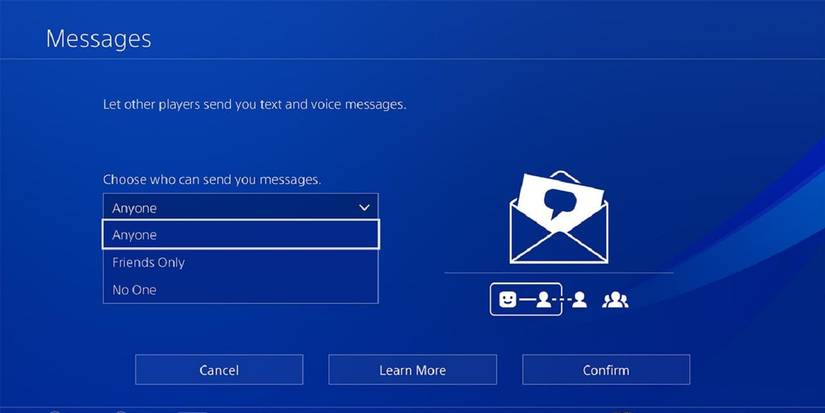 psn messenger interface