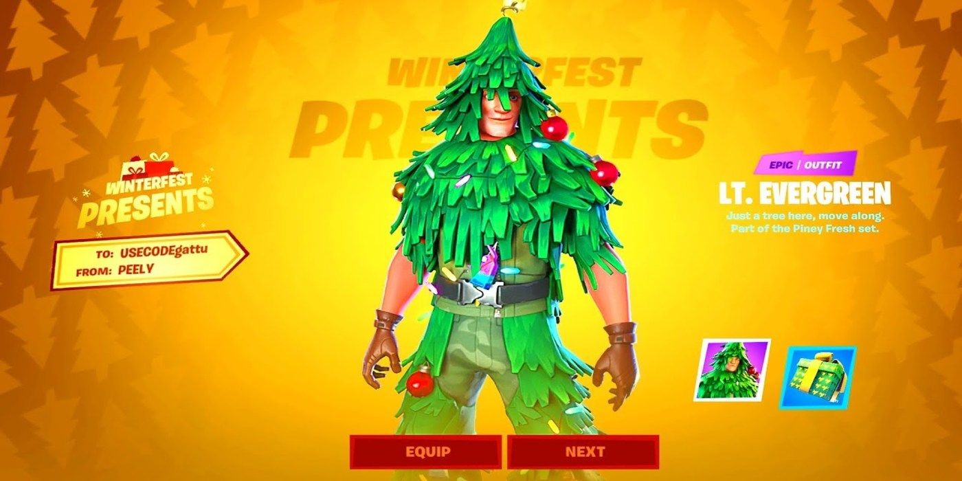 How to Get the Fortnite Winterfest Lt Evergreen Tree Skin for Free