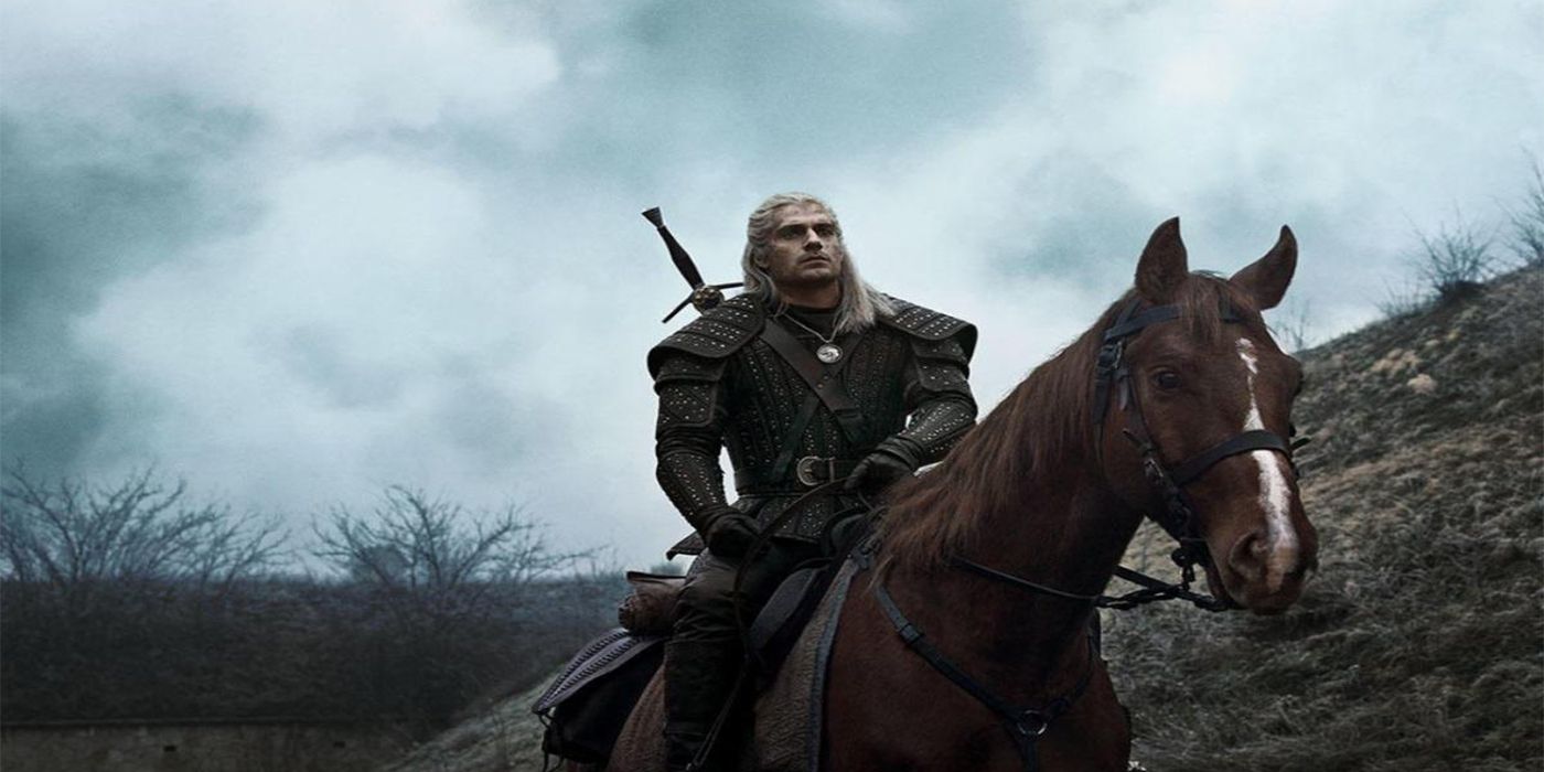 Netflix The Witcher Geralt on horseback
