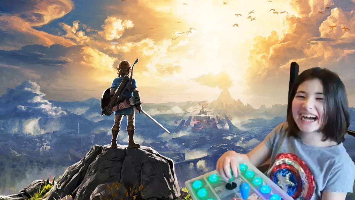 Xbox Adaptive Controller Modded by Father to et Daughter Play Zelda Breath of the Wild