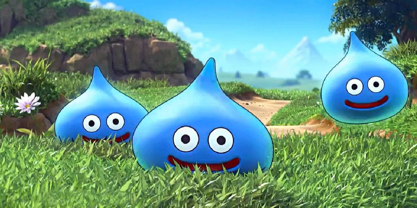 Blue slimes from the Dragon Quest games