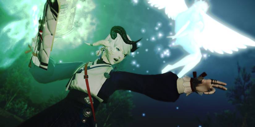 FFXIV Scholar Job Healer Seraph Au Ra