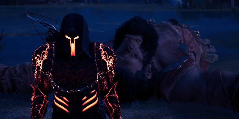 Assassin's Creed Odyssey Hades Set With Defeated Cyclops