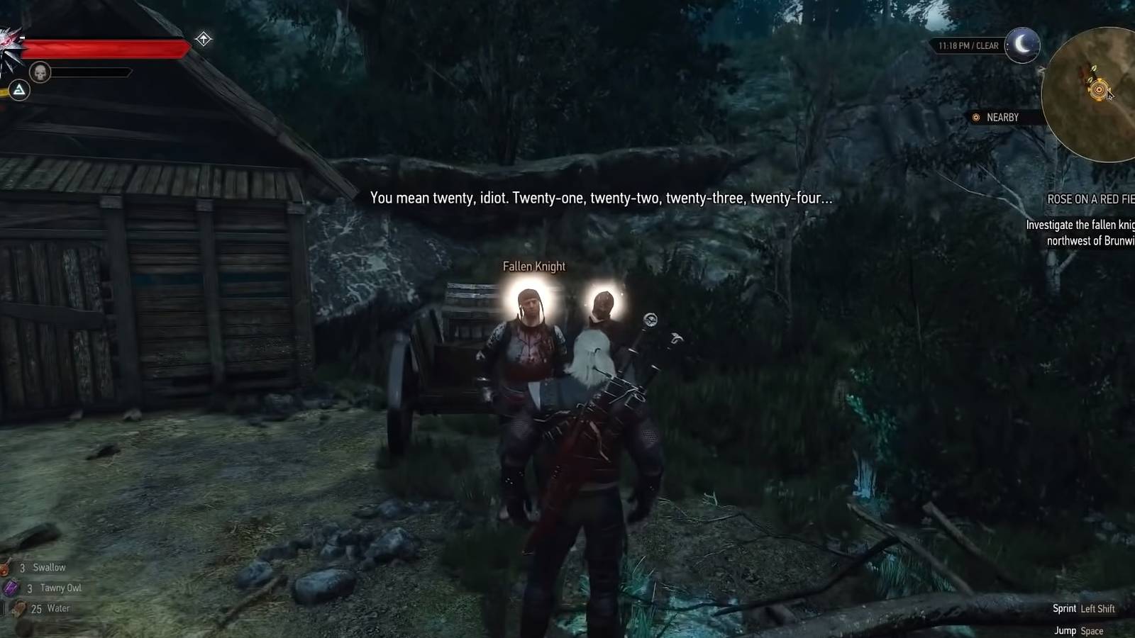 Hidden Details In The Witcher 3 Hearts of Stone Counting With Guards