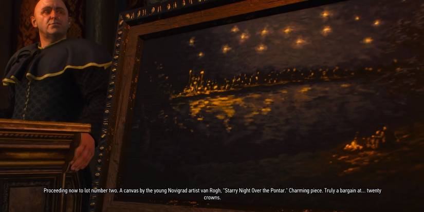 Hidden Details In The Witcher 3 Hearts of Stone Painting At The Auction
