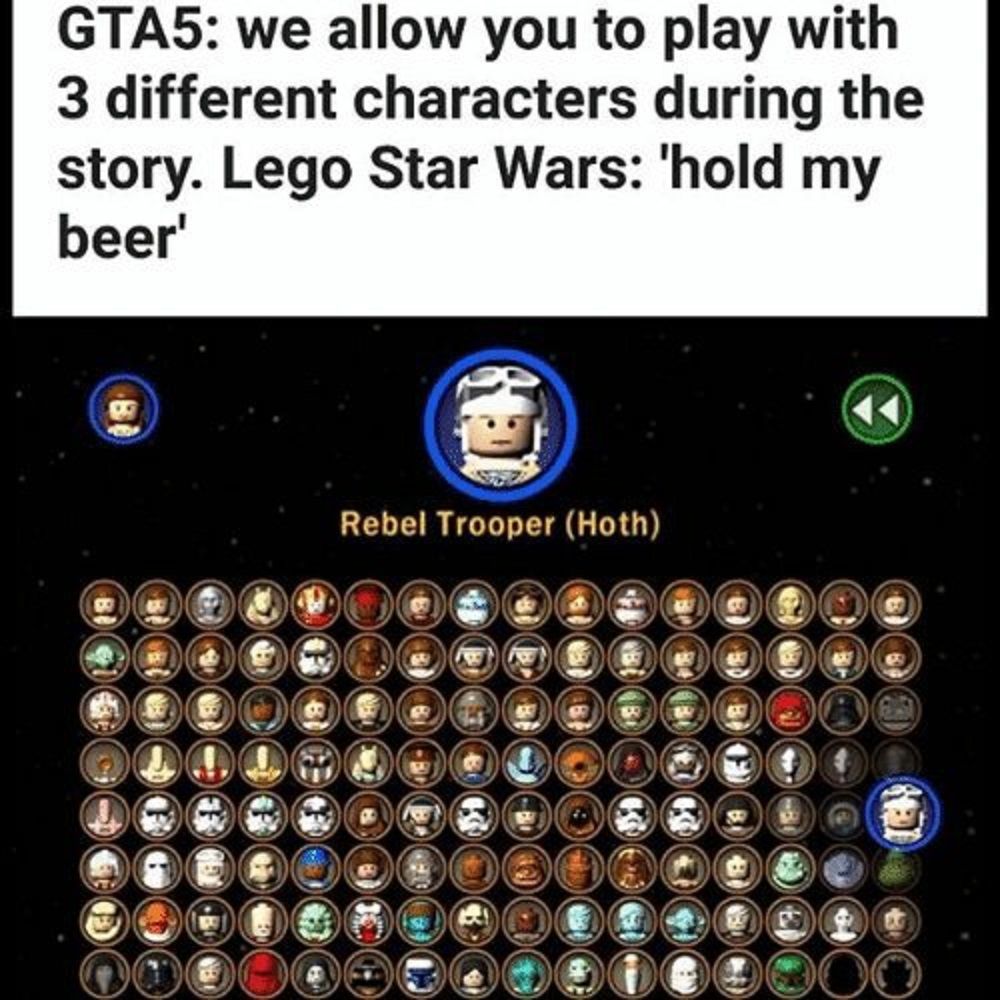 Lego Star Wars Character Roster Meme
