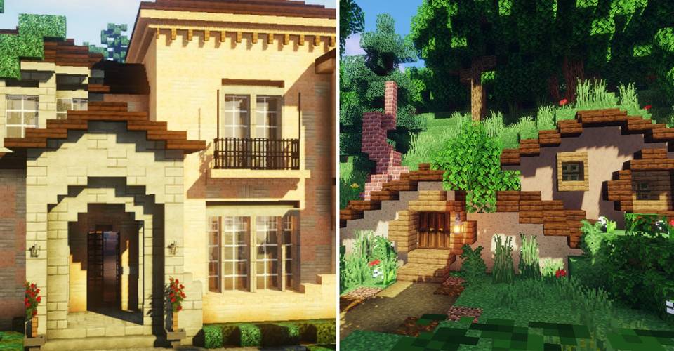 15 Brilliant Minecraft House Ideas Game Rant 15 Brilliant Minecraft House Ideas Game Rant