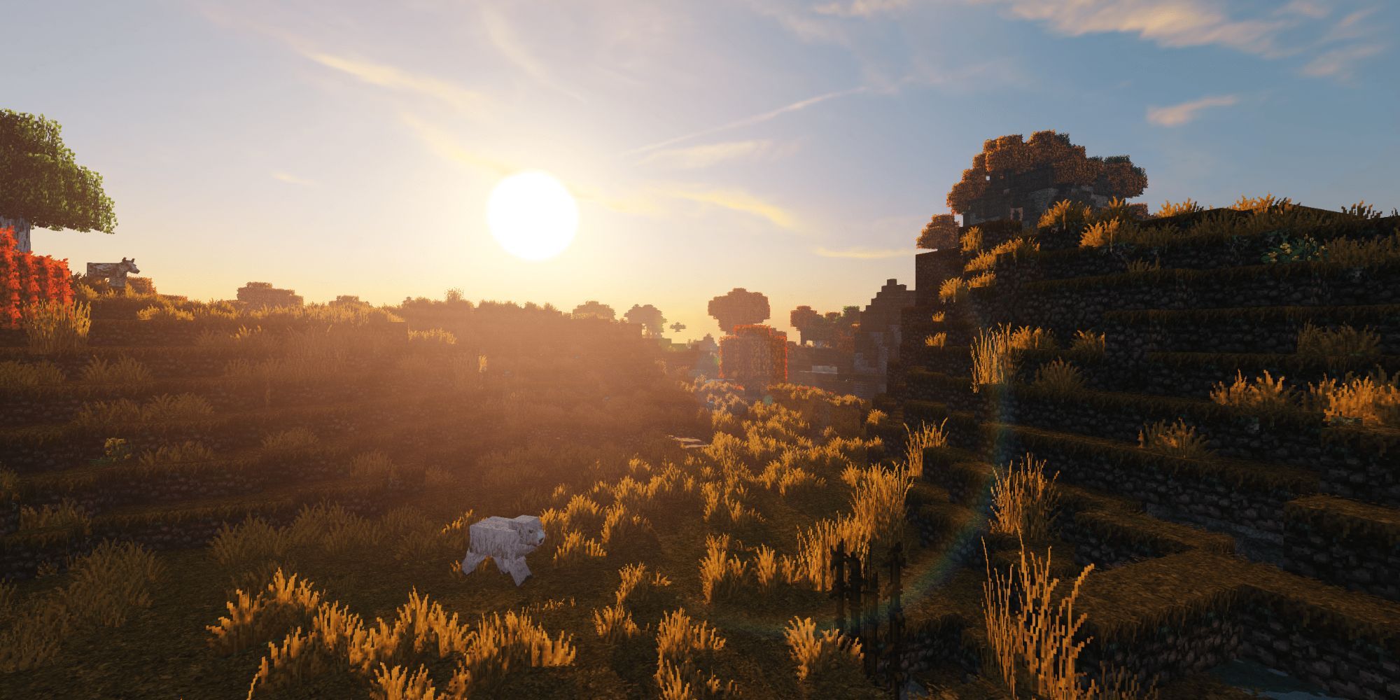 Minecraft ProjectLUMA Shaders Sheep In Plains