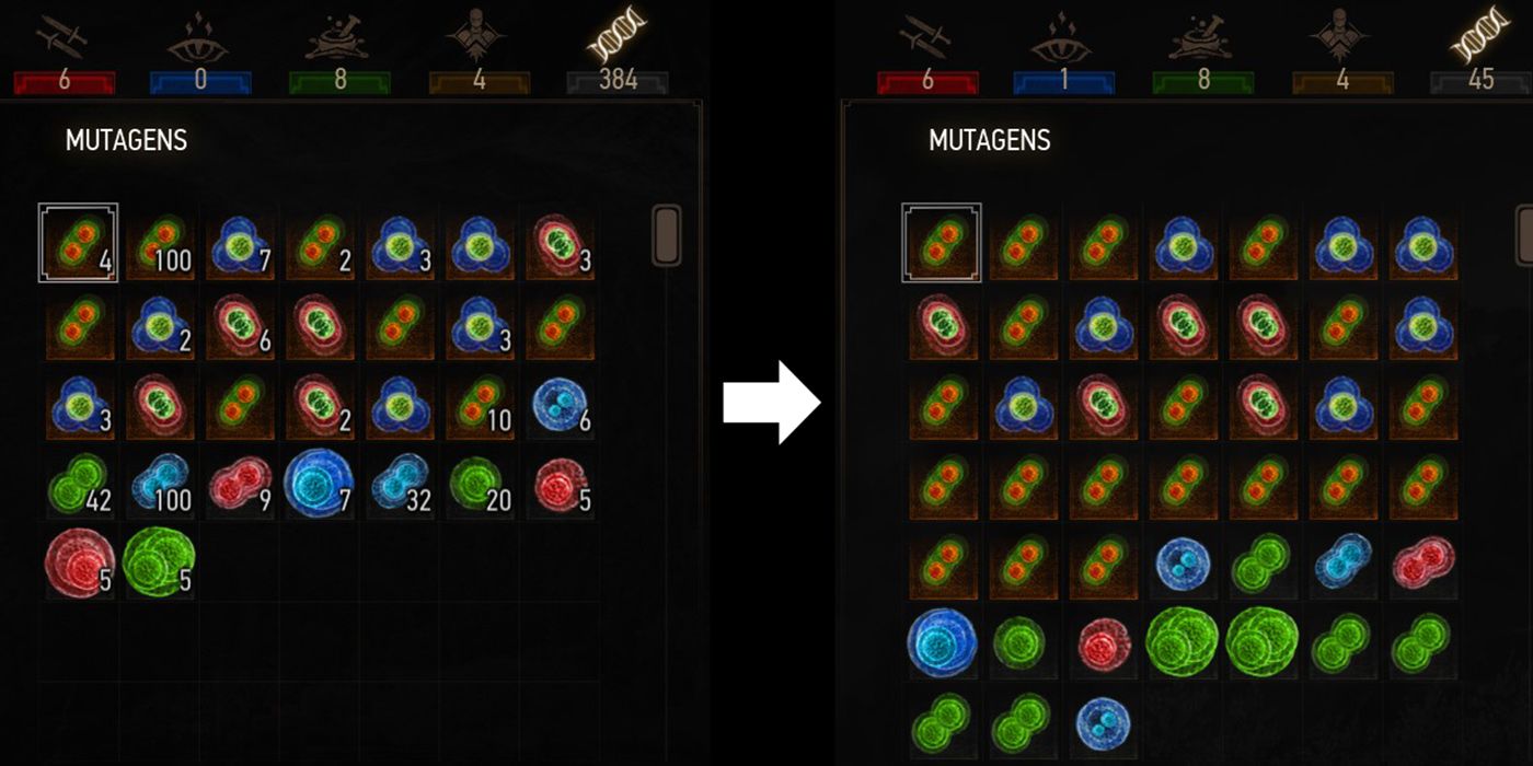 The Witcher 3: An In-Depth Look At The Mutagen Menu