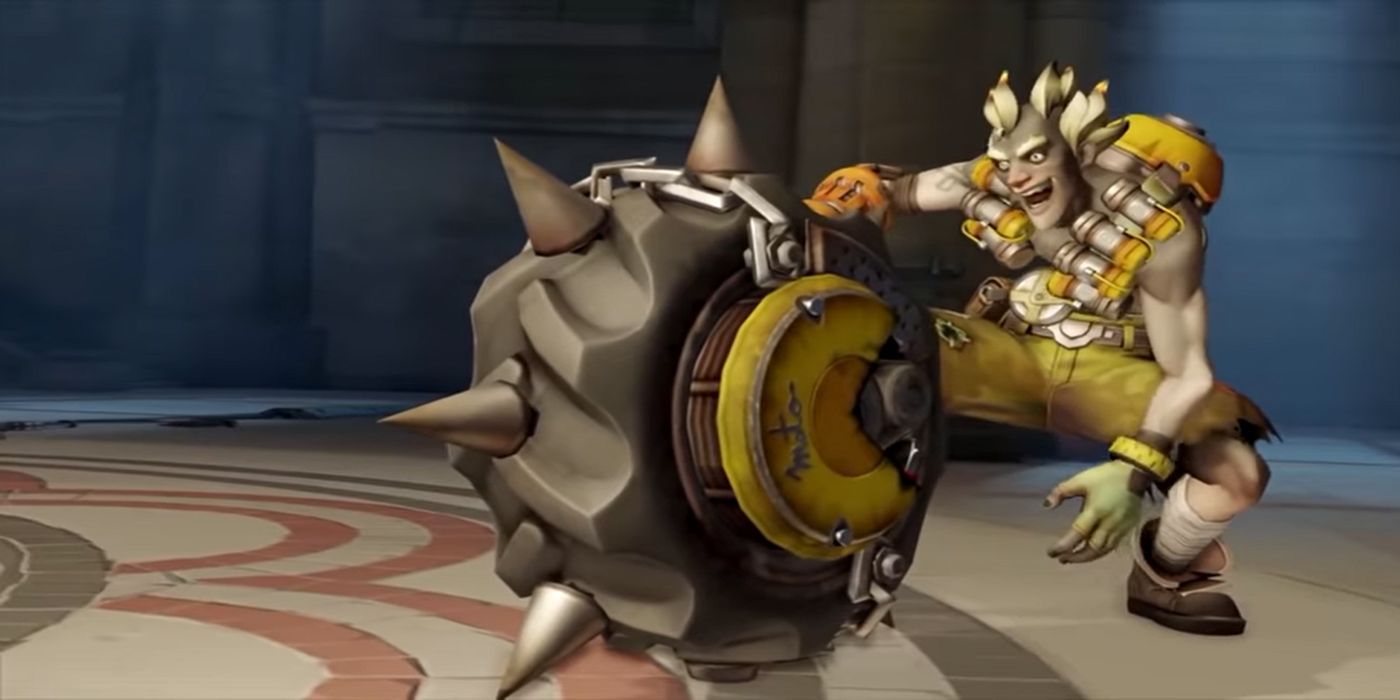Junkrat readying Rip-Tire in Overwatch