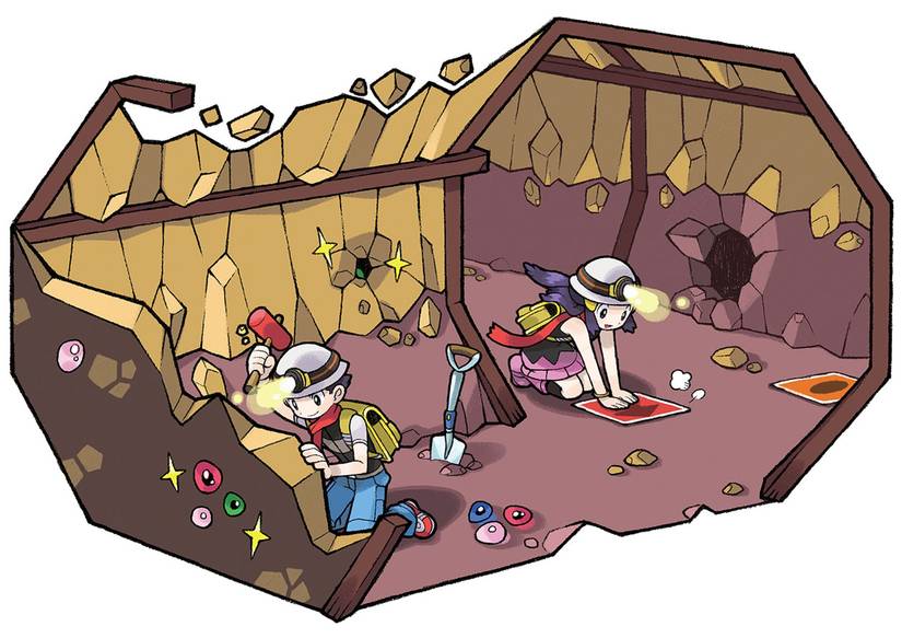 pokemon diamond pearl underground art