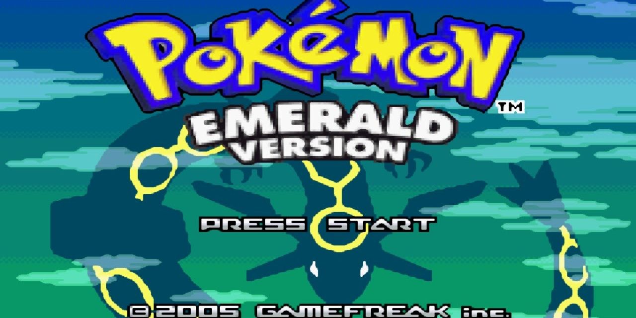 Start screen of Pokemon Emerald
