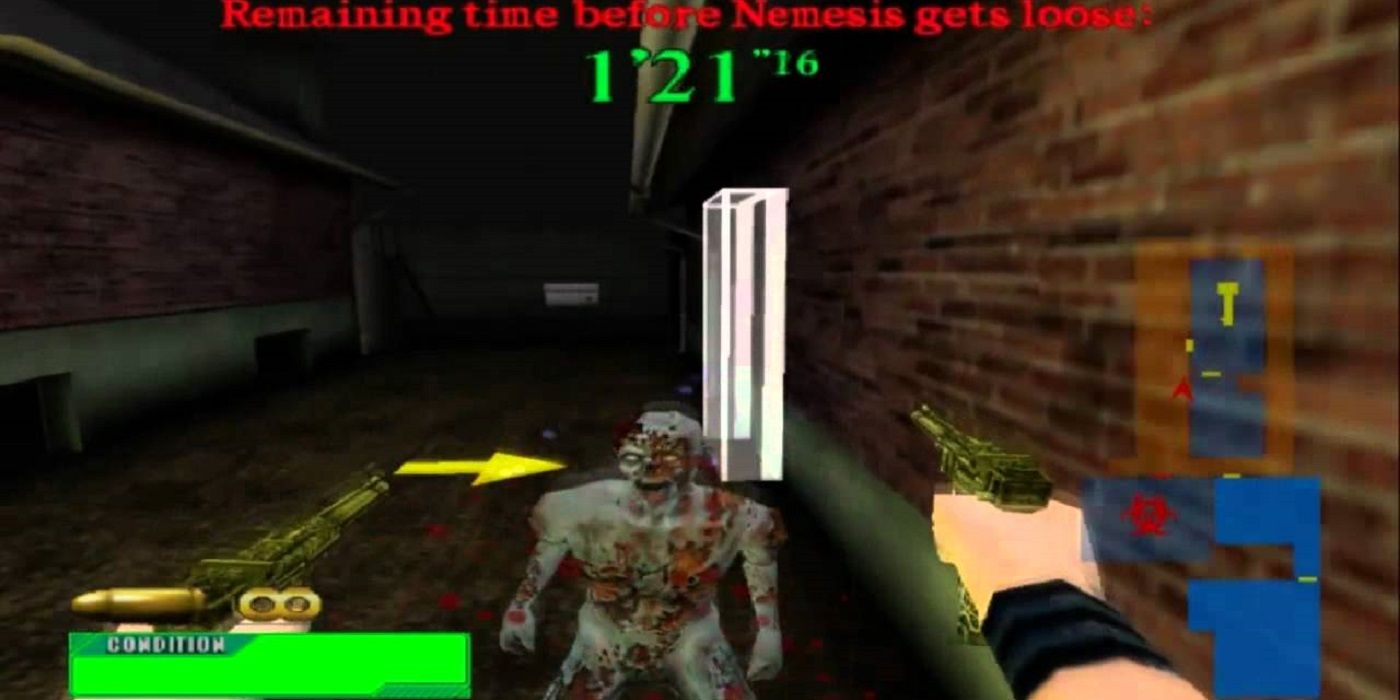 Resident Evil survivor 2 - aiming at zombie