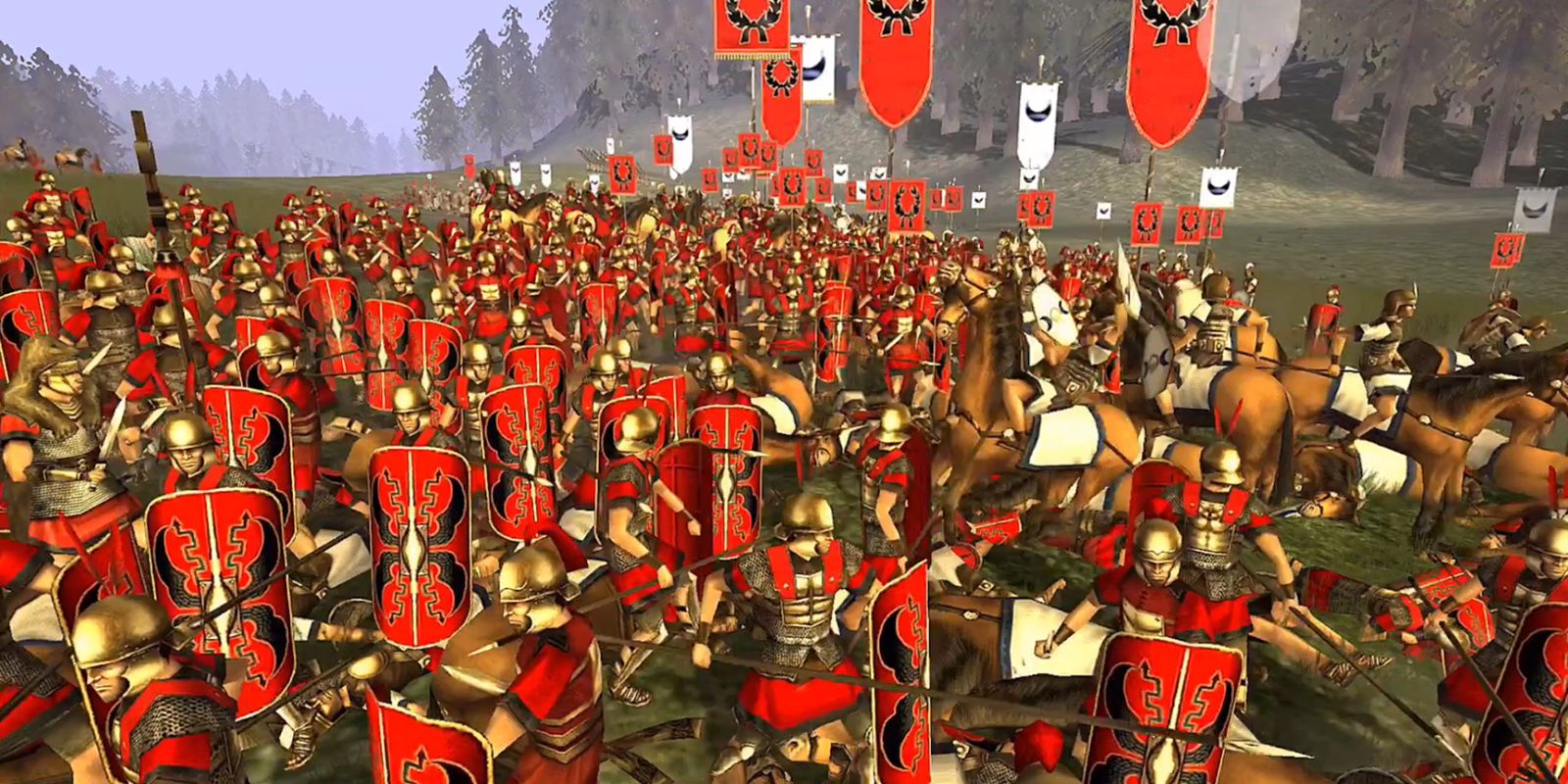 Soilders battling in Rome: Total War