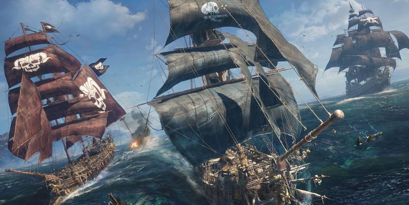 3 ships in the water