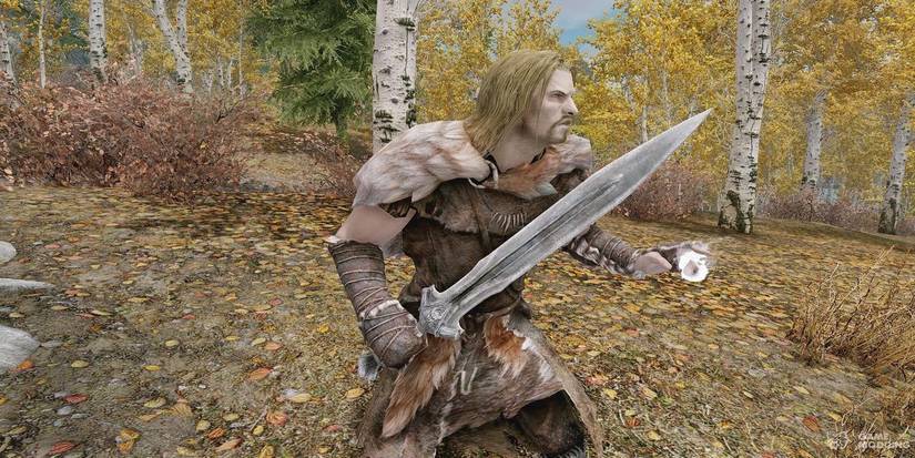 Skyrim Imperial Sword Retext