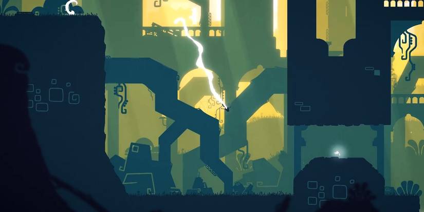 Soaring off a cliff in old ancient region in The King's Bird