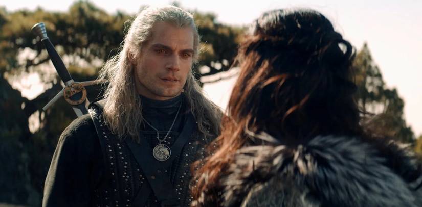 The Witcher Netflix - Geralt with woman