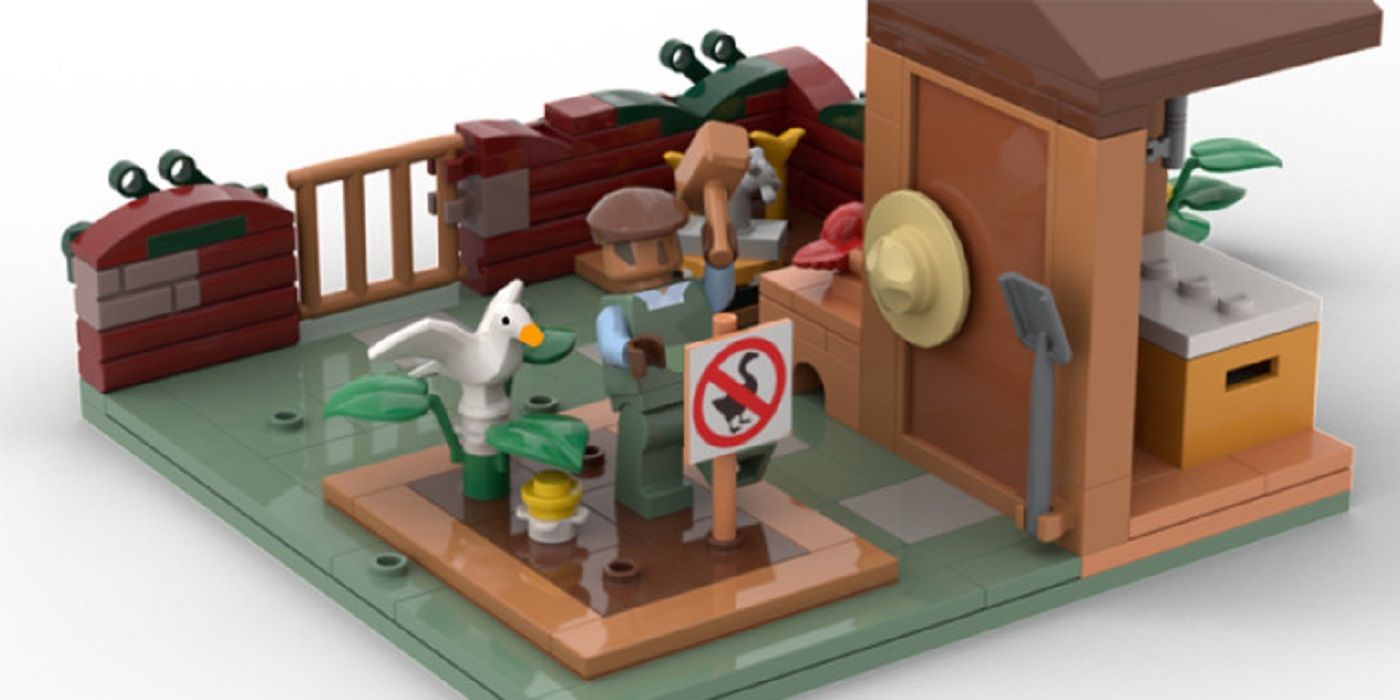 Untitled Goose Game concept Lego Art