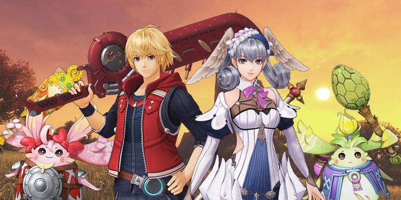 Xenoblade Chronicles Future Connected Key Artwork Shulk Melia