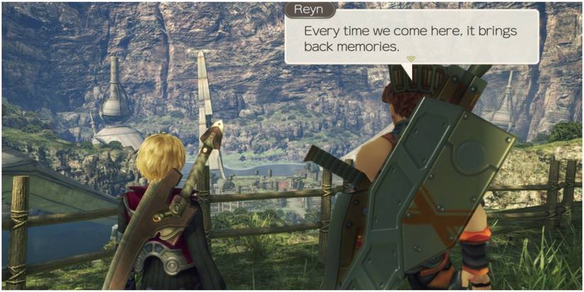 Xenoblade Chronicles Heart-to-Heart Reyn and Shulk