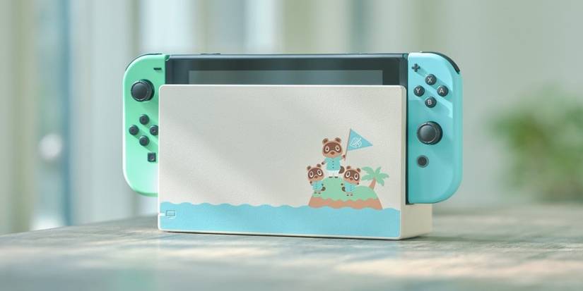 animal crossing switch design with dock