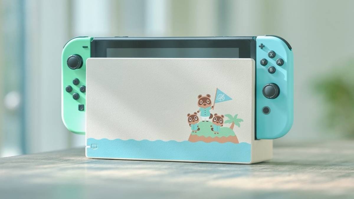 animal crossing switch design with dock