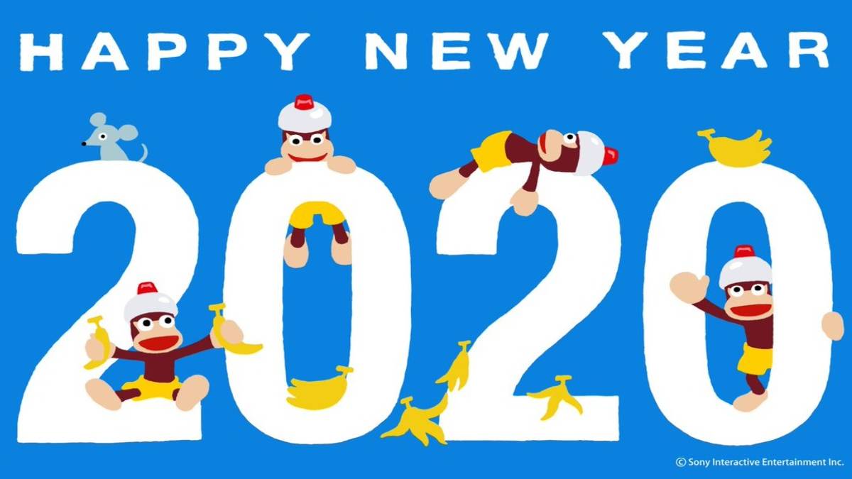 ape escape happy new year twitter picture blue