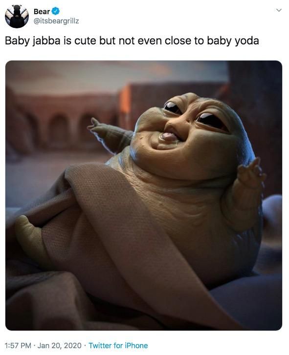 baby jabba is no baby yoda