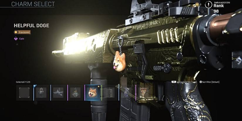 modern warfare helpful doge charm