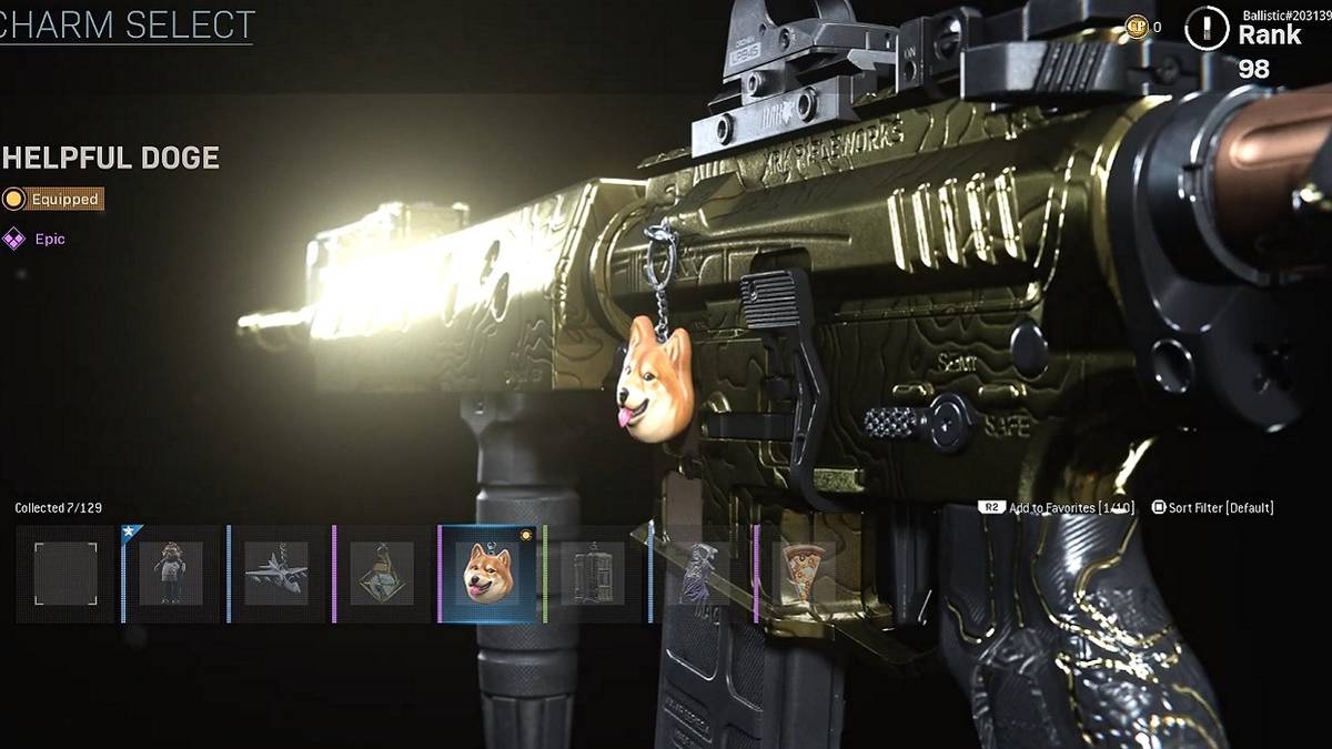 modern warfare helpful doge charm