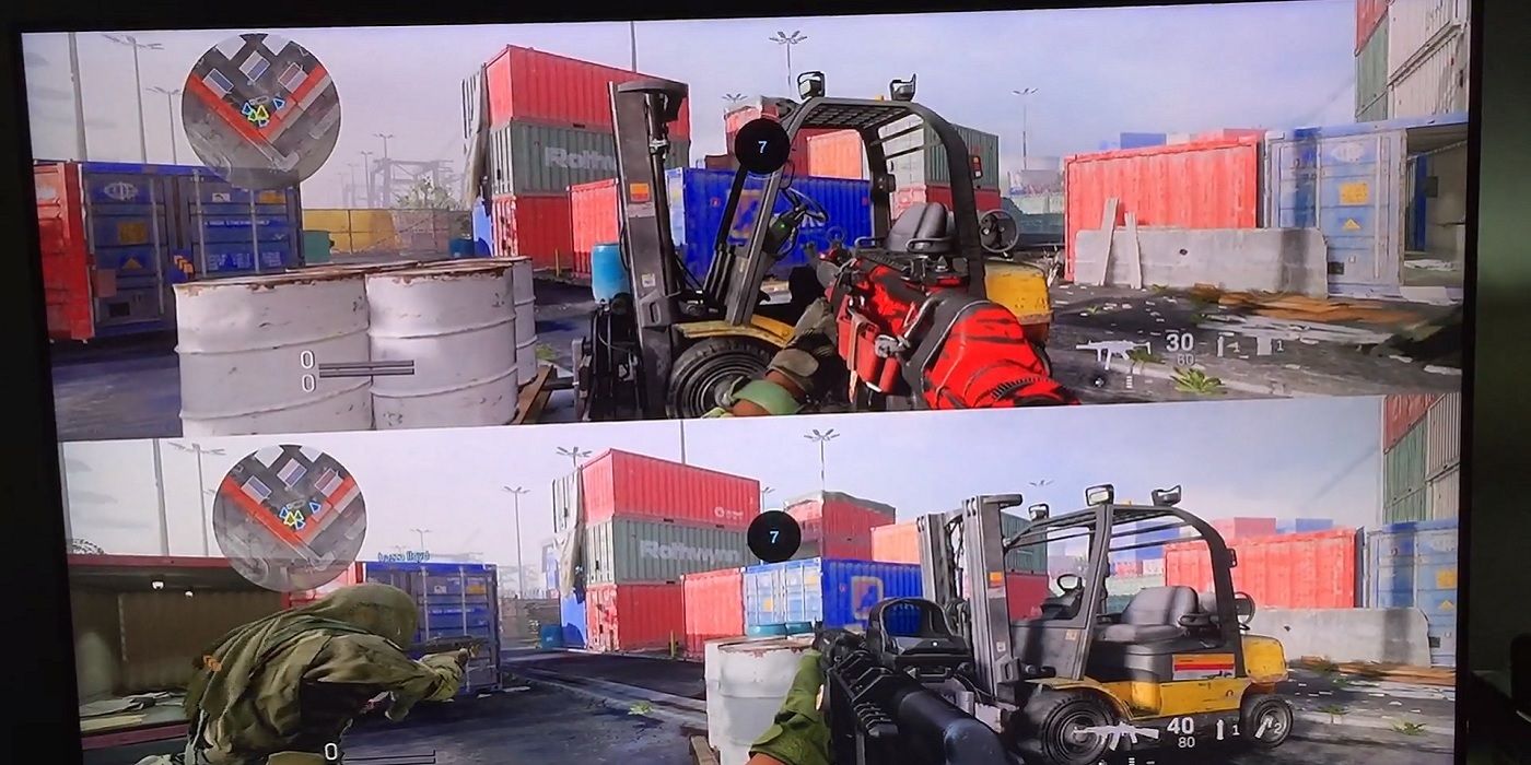 xbox modern warfare split screen