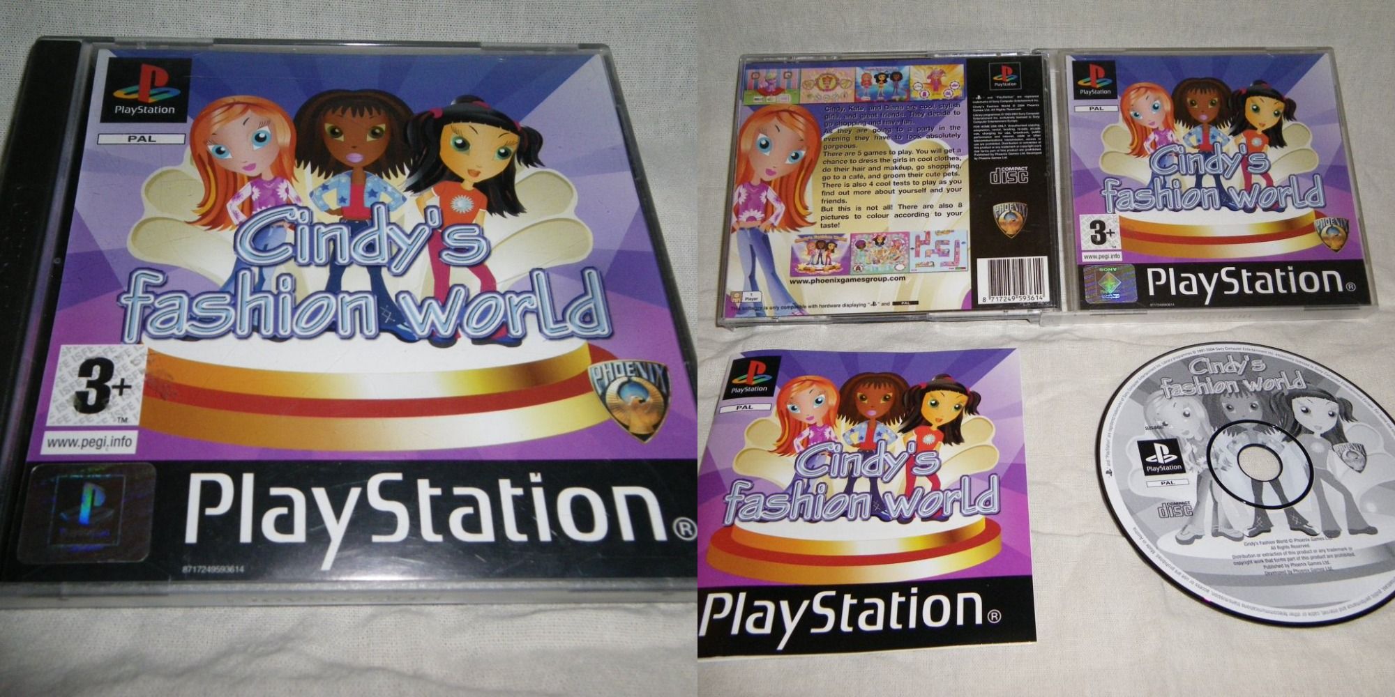Cindy's Fashion World on the PS1 PAL version